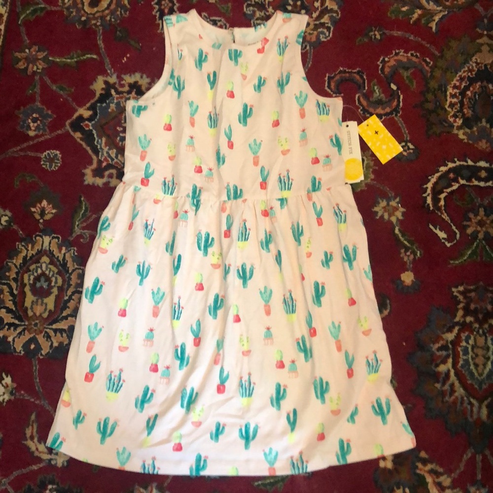 Stitch Fix Kids Rumi + Ryder Girls Navy Striped Emoji‎ Dress Large 12/14 NWT